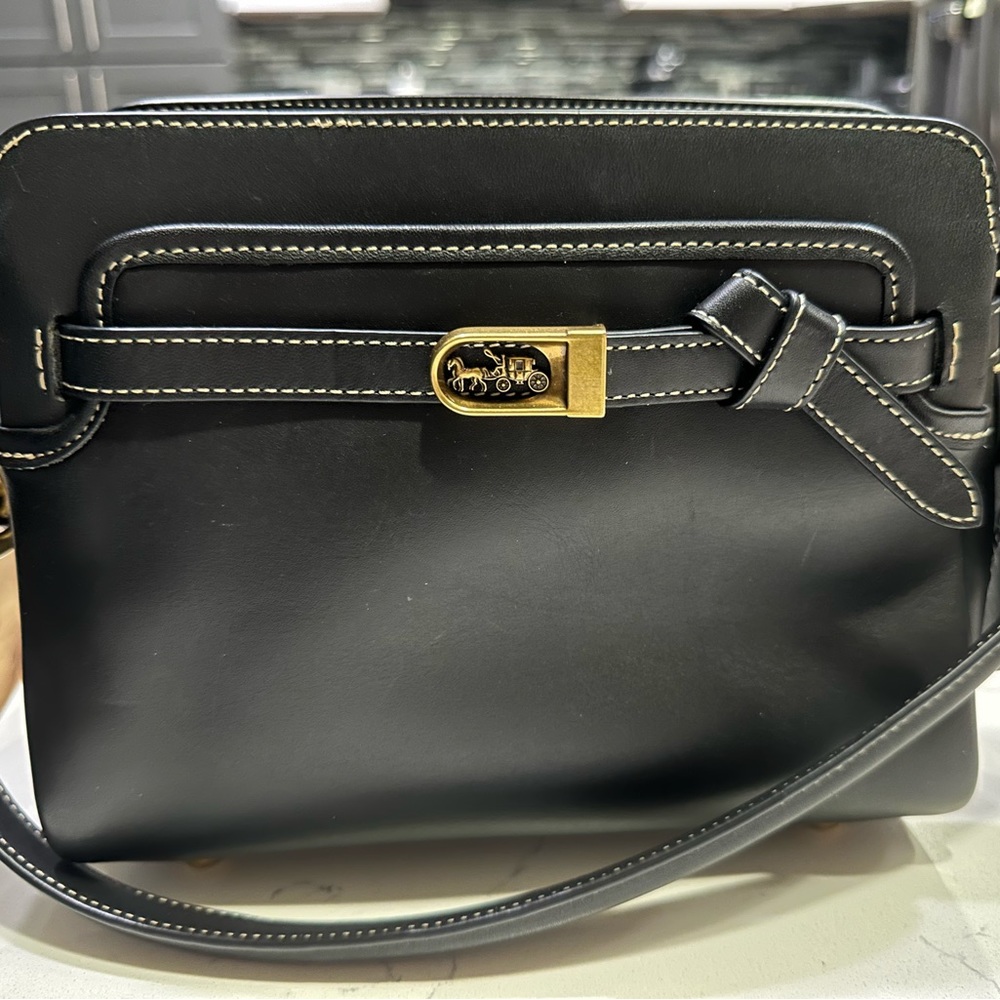 Coach Tate Carryall black handbag (not an outlet bag).